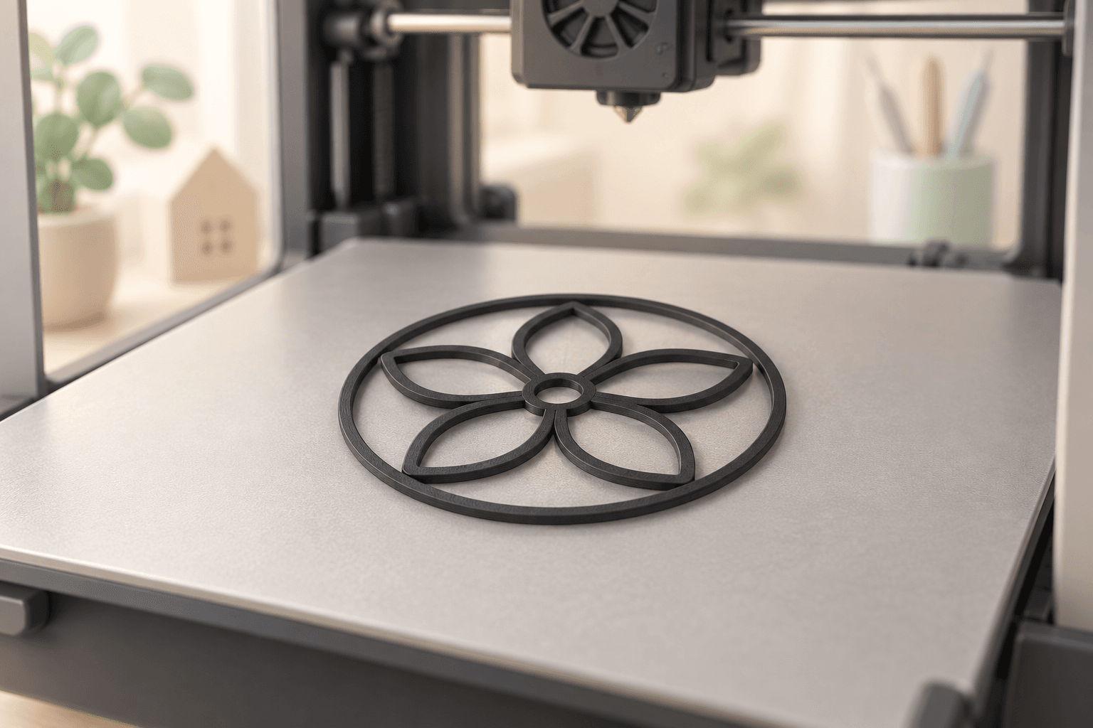 Create a single-color 3D outline and print with a grown-up.