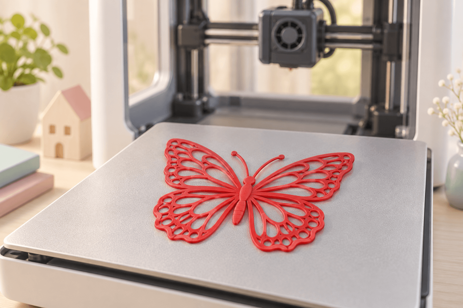 Create a thin 3D model and print with a grown-up.